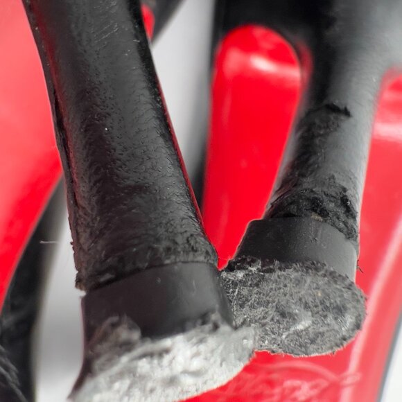 Christian Louboutin Black Leather Pointed Toe Heels Women’s Size 37 - Picture 9 of 11